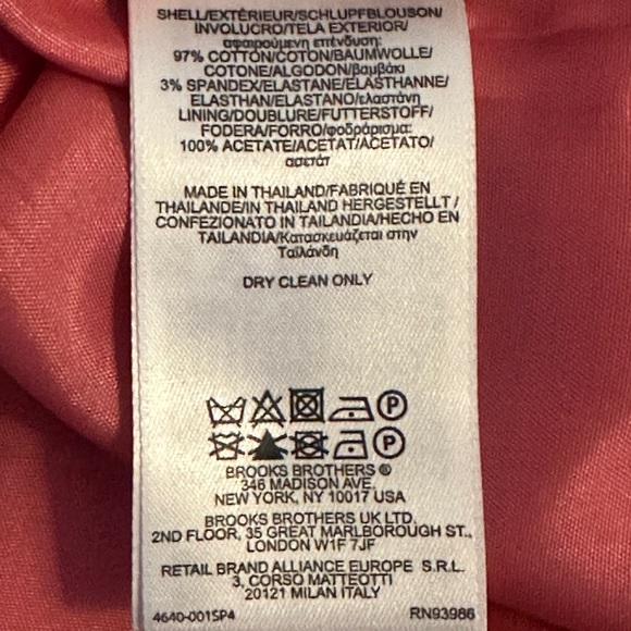 Brooks Brothers 346 Pink Floral Midi Dress - Picture 4 of 7